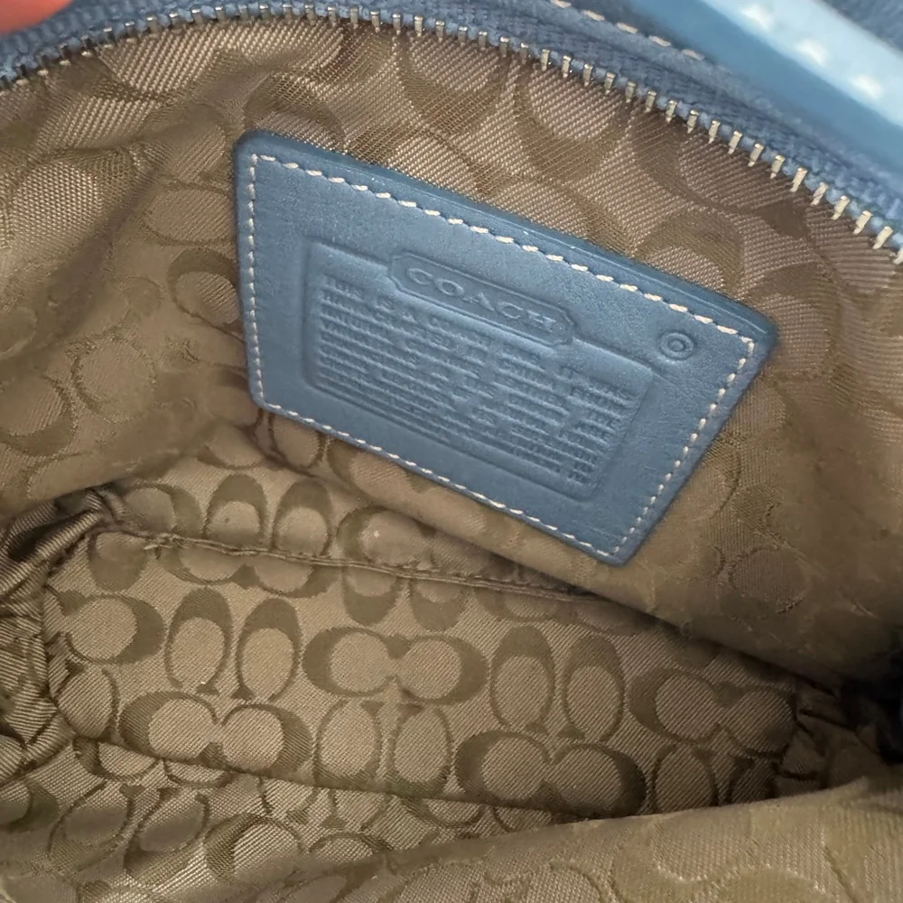 Coach Soho Mini Pochette Style – Blue Leather